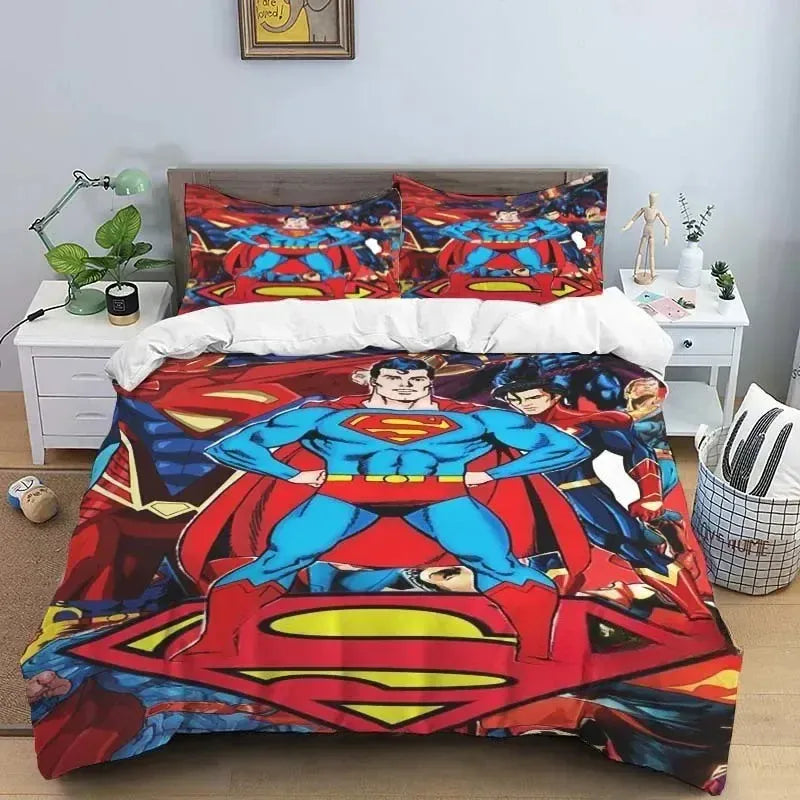 Logo Iconique / 260x240cm 3pcs Parure de Lit Superman – Logo Iconique