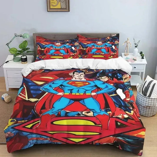 Logo Iconique / 260x240cm 3pcs Parure de Lit Superman – Logo Iconique