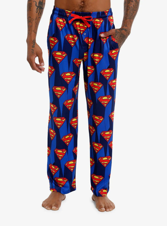 Logo S / S Pantalon Pyjama Superman – Détente Héros Confort