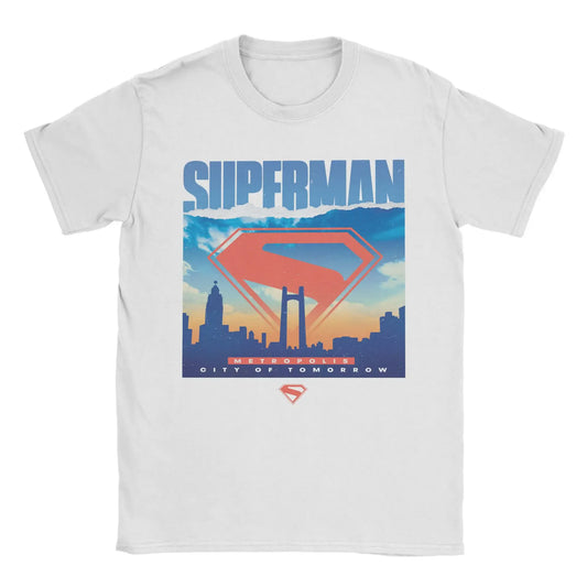 Metropolis / S T-shirt Superman – Metropolis Skyline Vintage