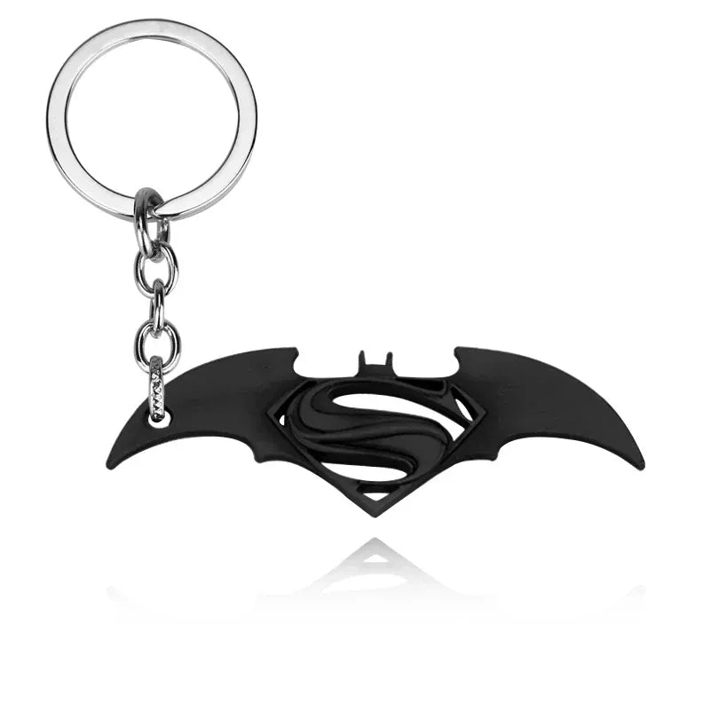 Noir Porte-clés Superman Batman – Logo “S” Métal Noir DC Comics