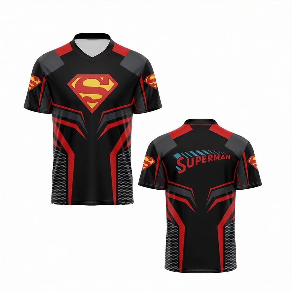 Noir/Rouge / KID130 T-Shirt Superman – Design Héroïque DC Comics