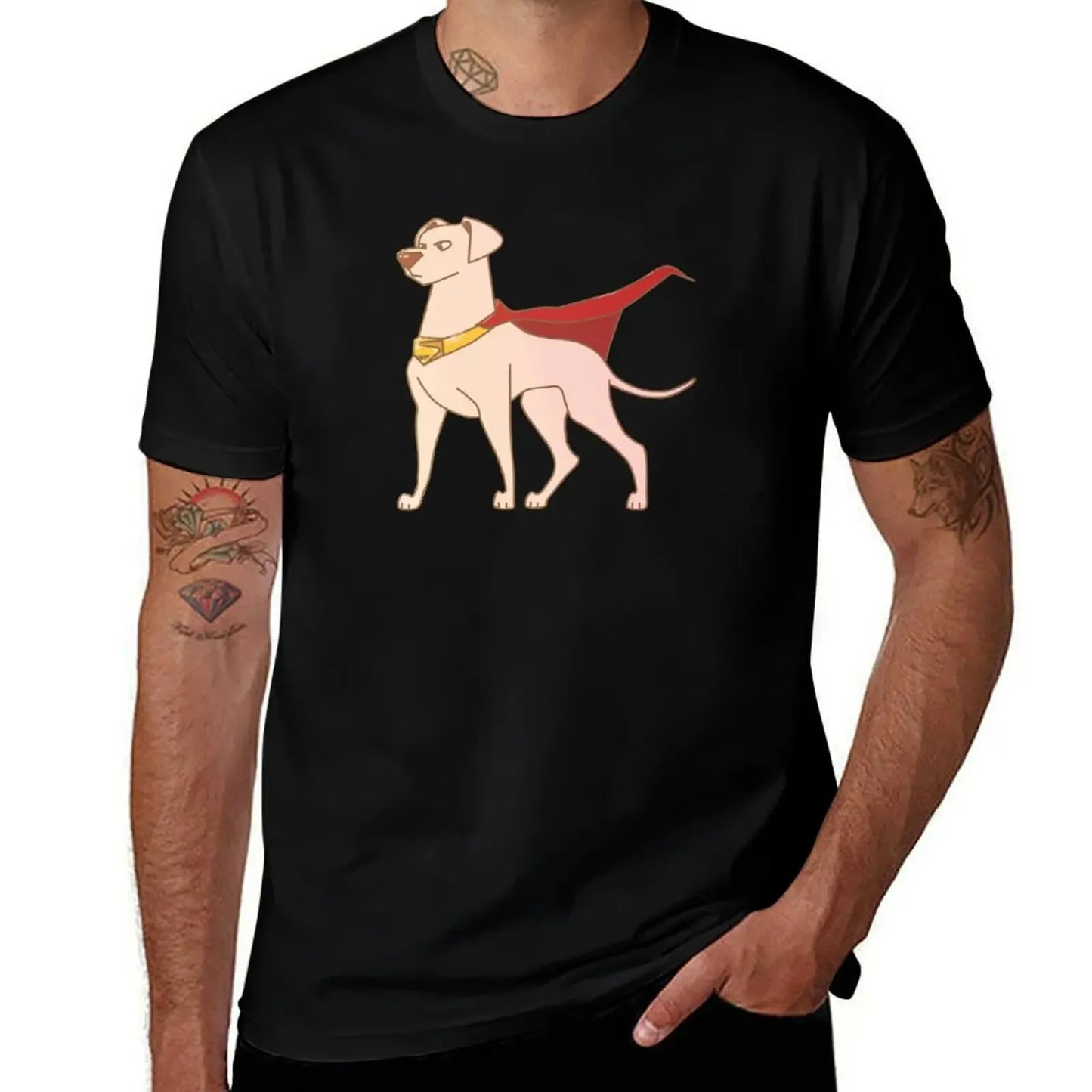 Noir / S T-Shirt Krypto Protecteur de Krypton – Super-Chien DC Comics