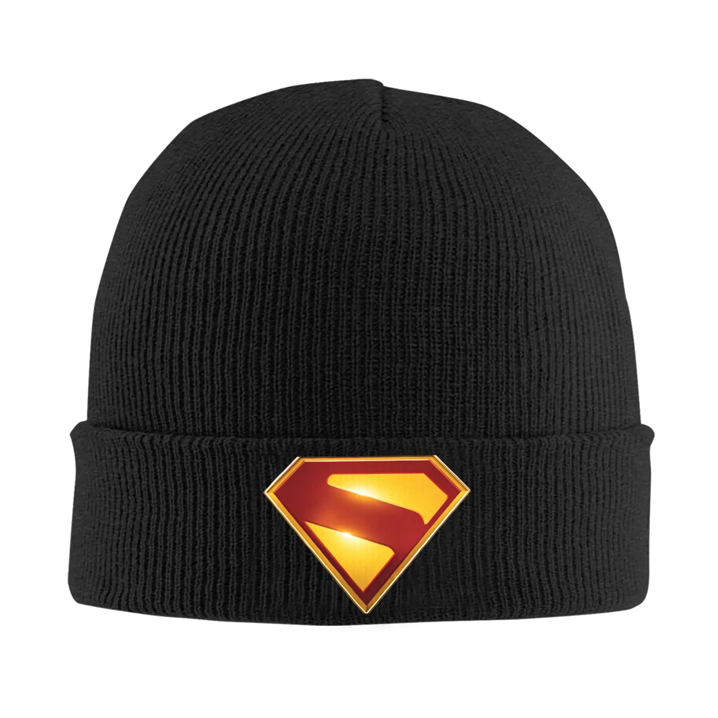 Noir / Unique Bonnet Superman – Bonnet Hiver avec Logo Superman 2025