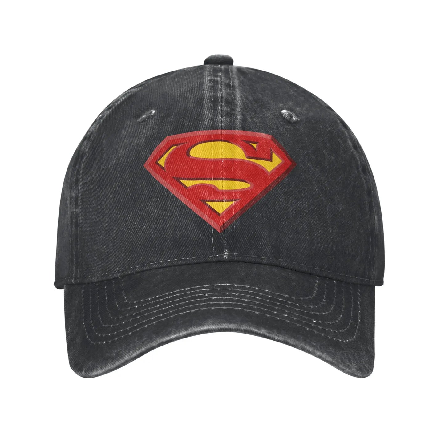 Noir / Unique Casquette Superman Classique – Style Vintage