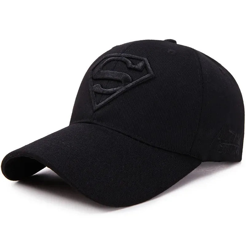 Noir / Unique Casquette Superman – Logo Brodé Style Streetwear