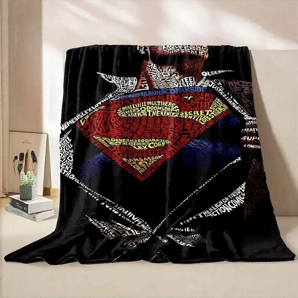 Plaid Superman – Logo Typographique DC Comics