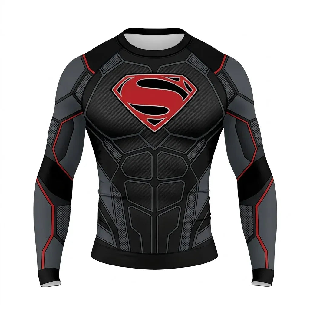 Premium Steel / 100 T-shirt Superman Compression - Premium Steel