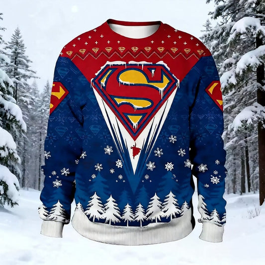 Pull Superman – Design Hiver Festif