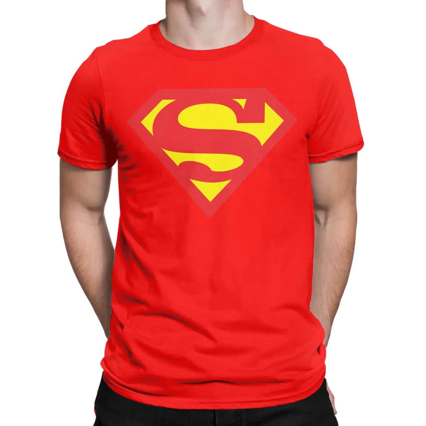 Rouge / 6XL T-Shirt Superman – Logo Rouge Classique