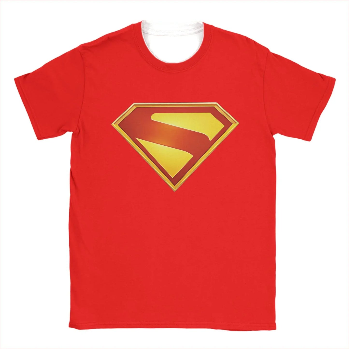 Rouge / M T-shirt Superman – Logo Iconique 2025