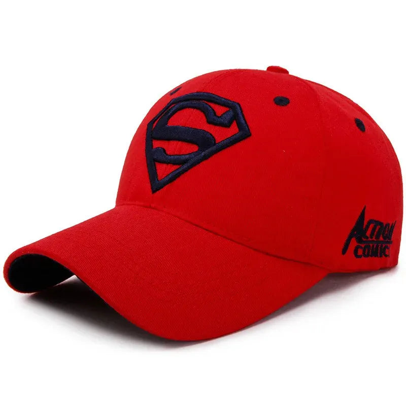 Rouge / Unique Casquette Superman – Logo Brodé Style Streetwear