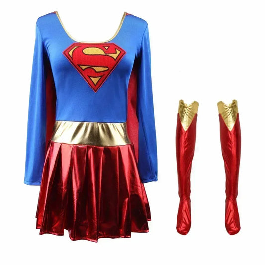 S / Cosplay Complet Costumes Supegirl - Kara Zor-El Iconique