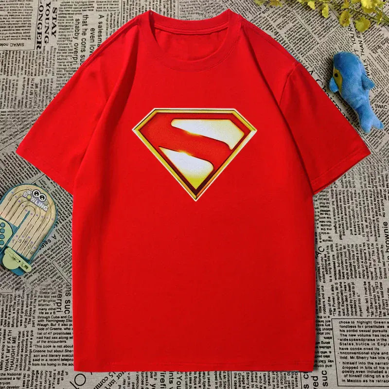 S / Rouge T-shirt Superman Homme – Streetwear 2025