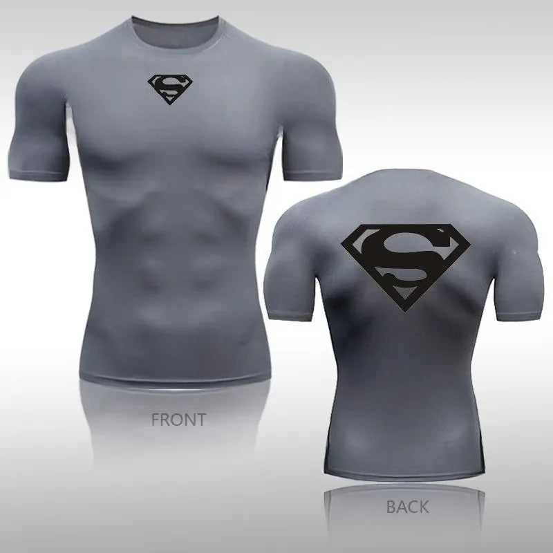 S / TXO72745 T-shirt Superman Compression - Unique Logo Simple Kent