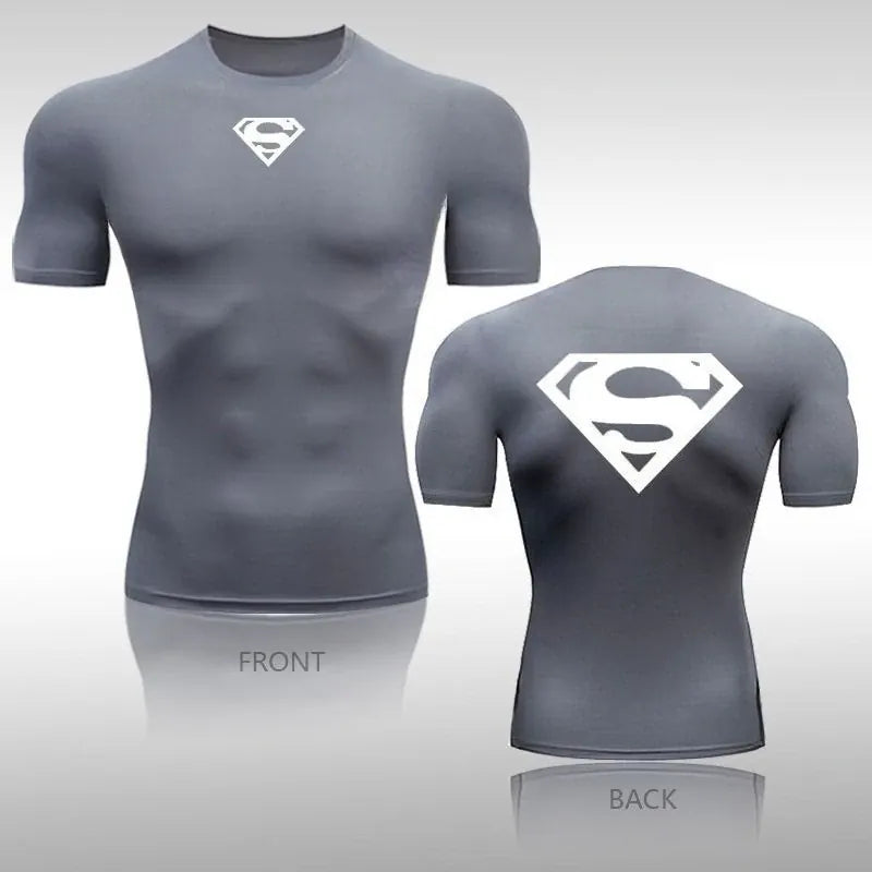 S / TXO72748 T-shirt Superman Compression - Unique Logo Simple Kent