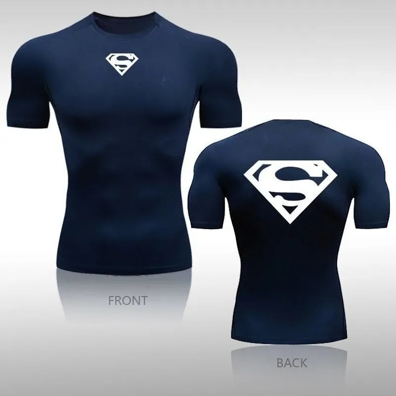 S / TXO72749 T-shirt Superman Compression - Unique Logo Simple Kent