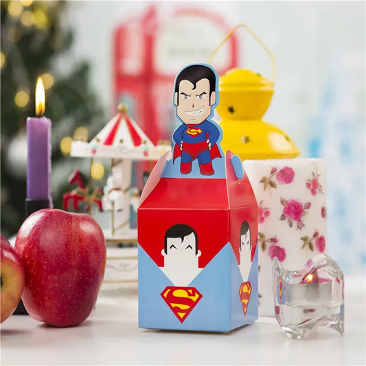 Superman / 8x13cm / 36pcs Boîtes Cadeaux Superman – Lot de Boîtes Surprise Anniversaire