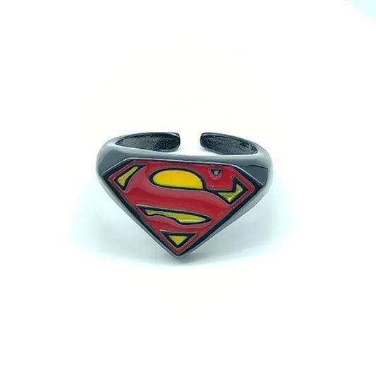 Superman Bague Superman – Logo Iconique Ajustable