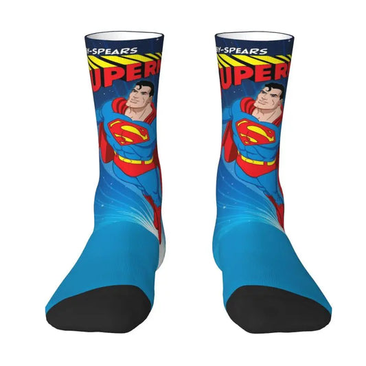 Superman en vol Chaussettes Superman – Paire avec Superman en Vol