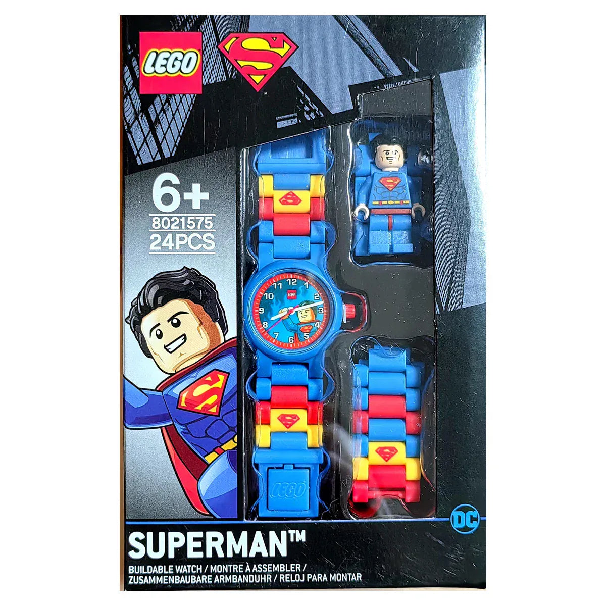 Superman Montre Montre LEGO Superman – Set de Construction Enfant 24 Pièces