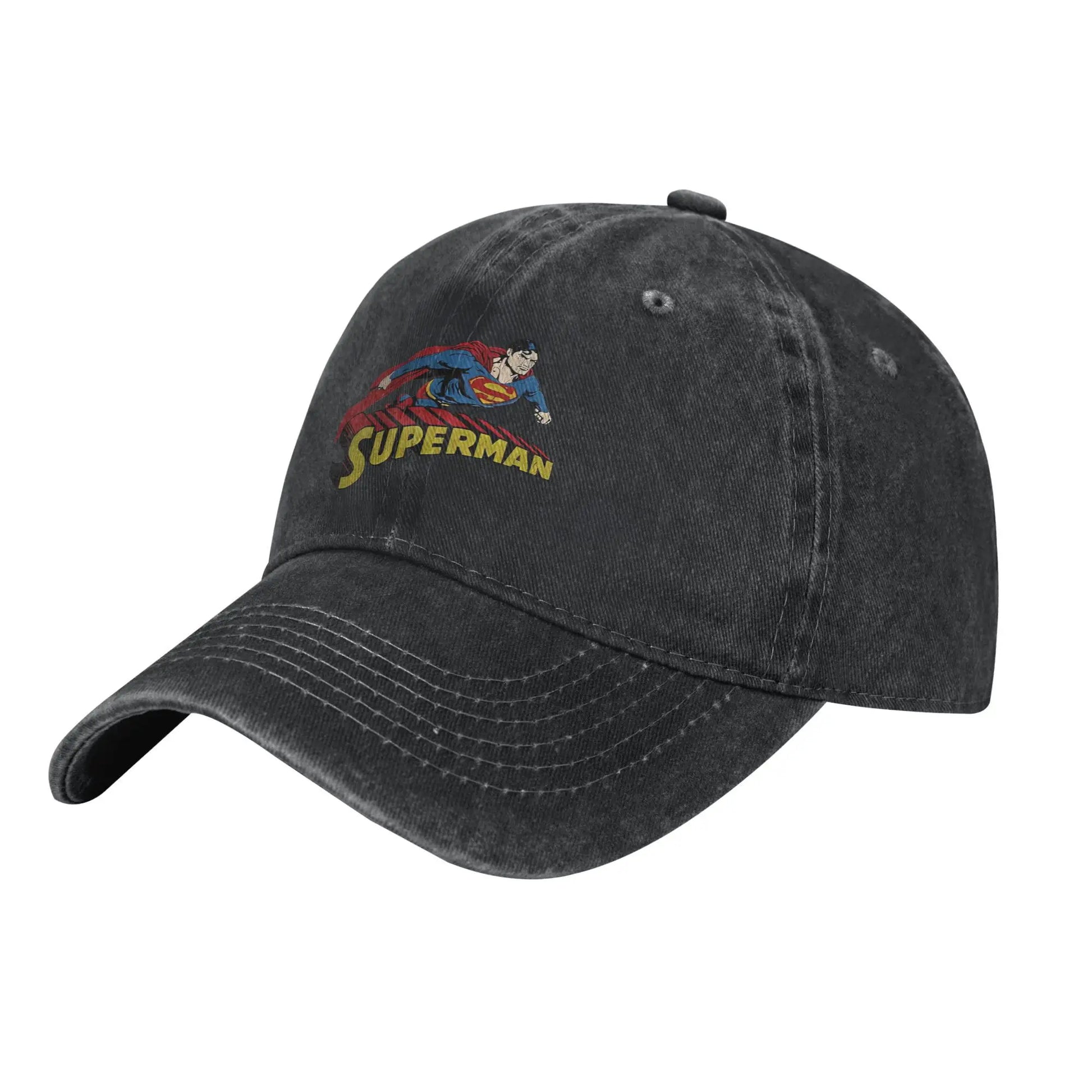 Superman vol / Unique Casquette Superman Vintage Noire – Superman en Vol
