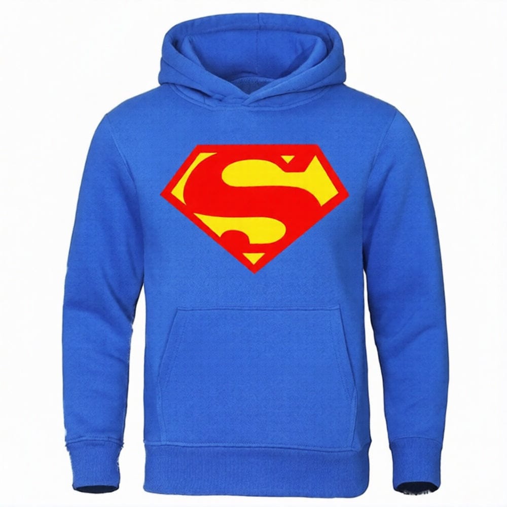 Sweat à Capuche Superman – Hoodie Logo Iconique