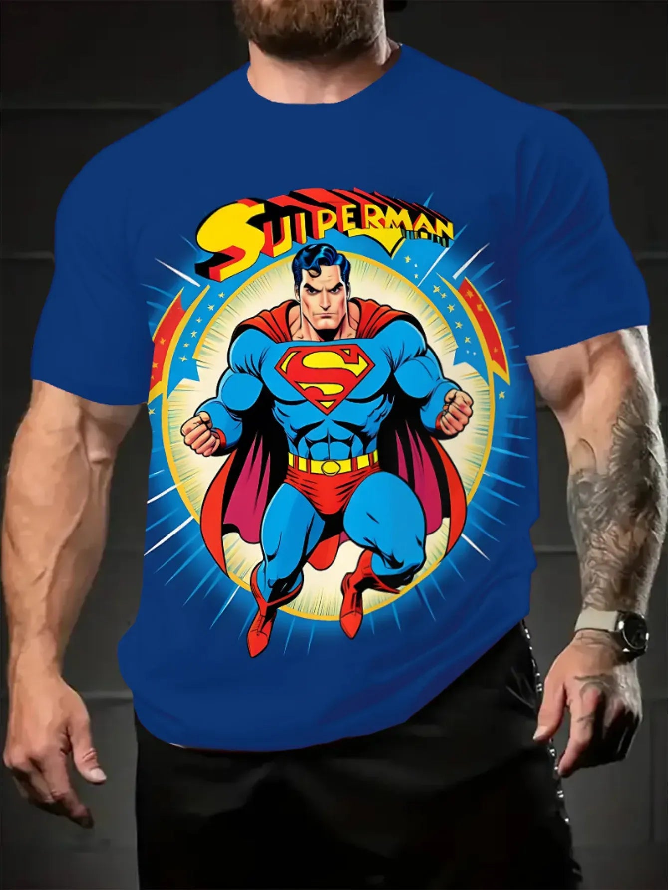 T-Shirt Superman Comics – Style Héros Classique