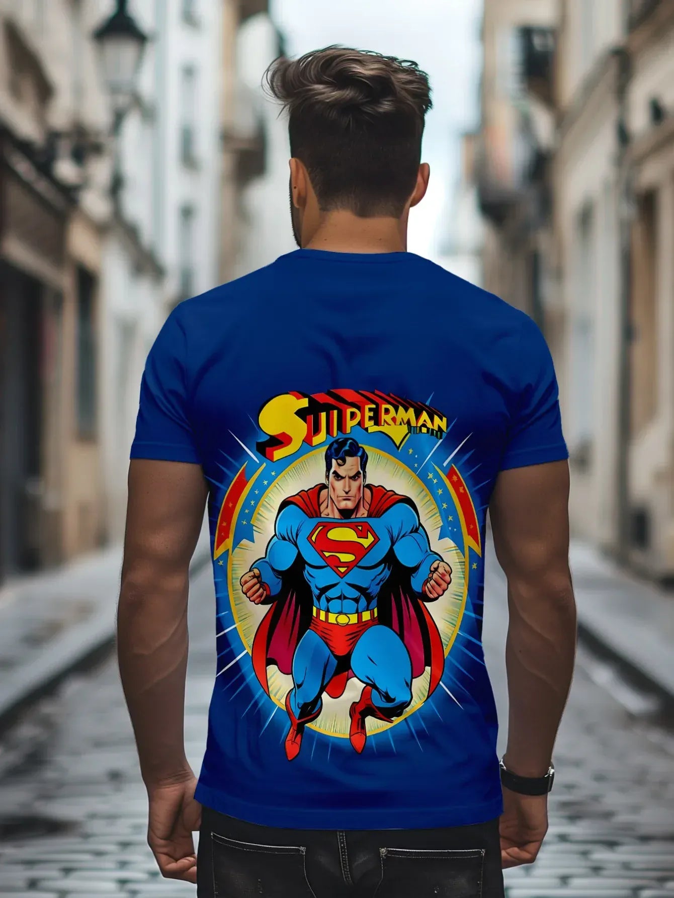 T-Shirt Superman Comics – Style Héros Classique