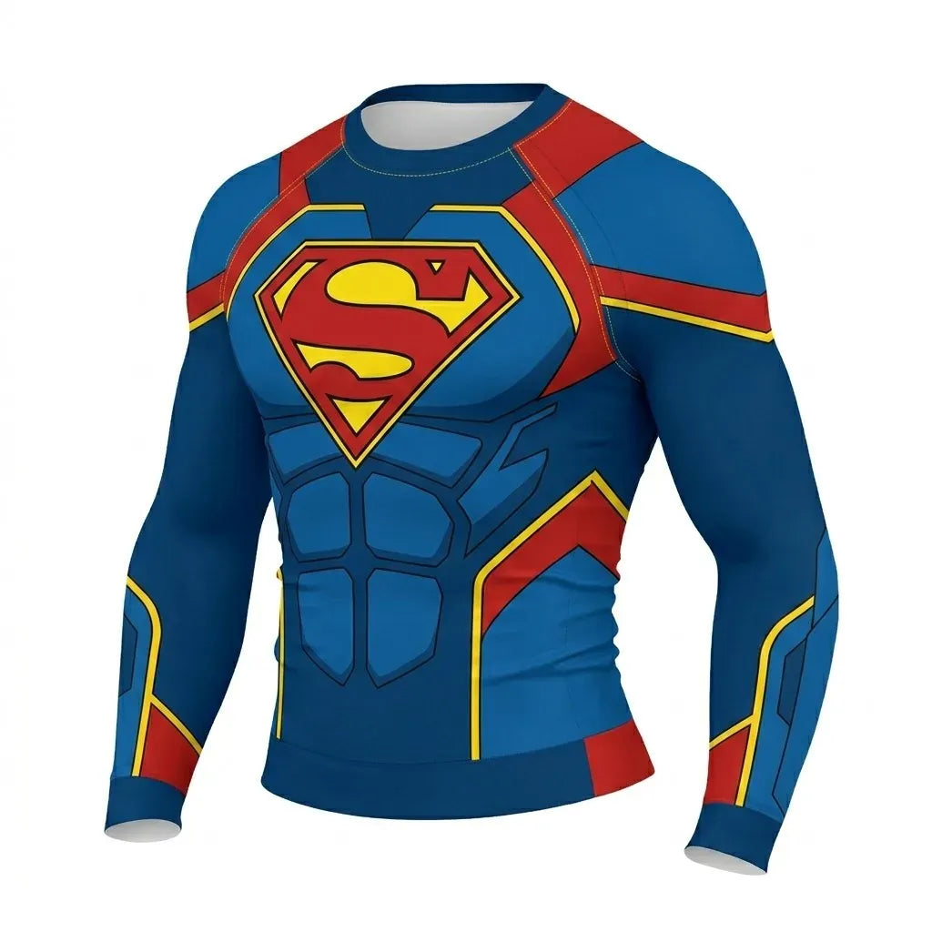 T-shirt Superman Compression - Homme Acier Iconique
