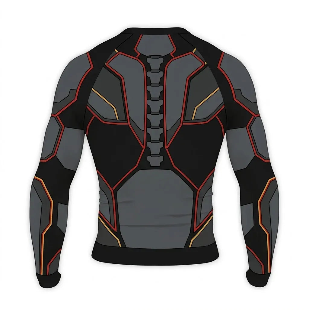 T-shirt Superman Compression - Logo Métalisée Comics