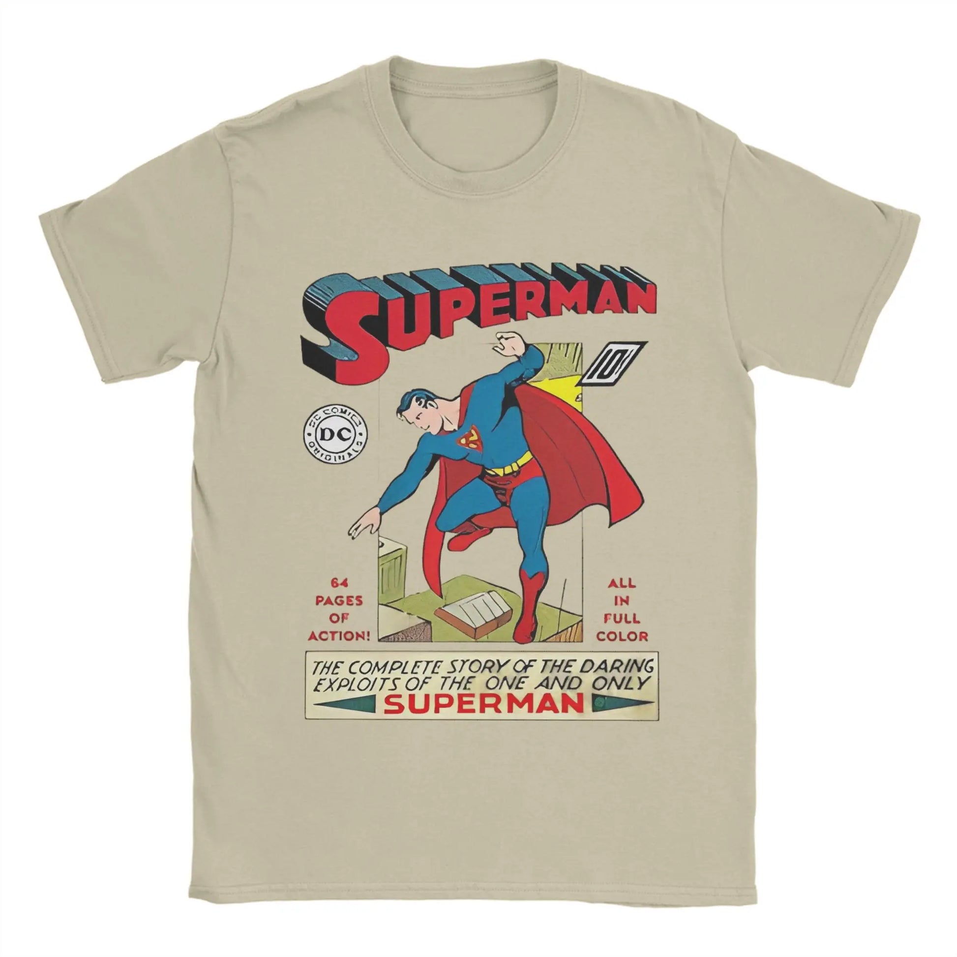 T-Shirt Superman - Flying Vintage Noir