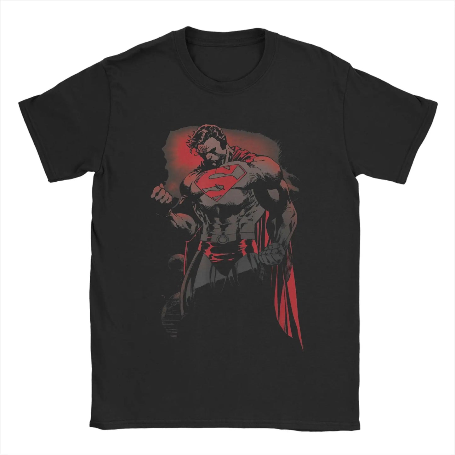 T-Shirt Superman - Flying Vintage Noir