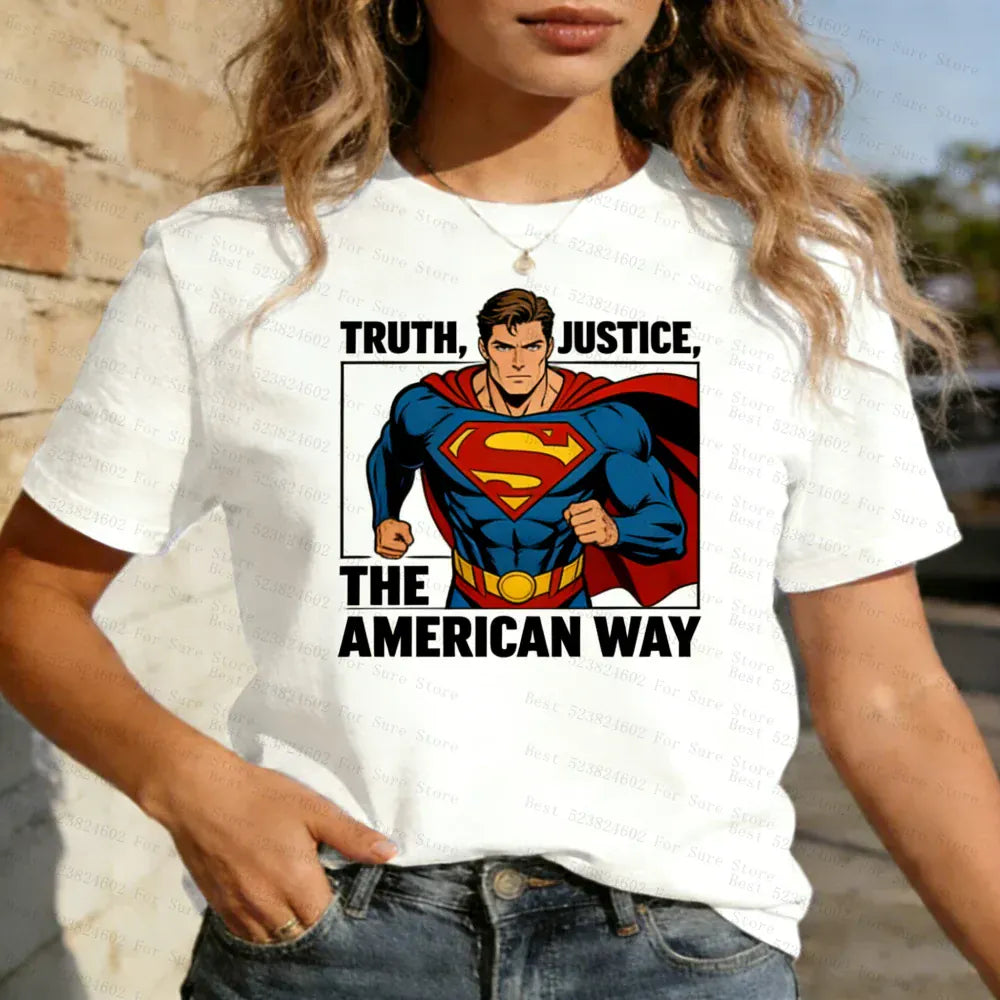 Truth Justice / S T-shirt Superman Femme – Truth Justice & The American Way