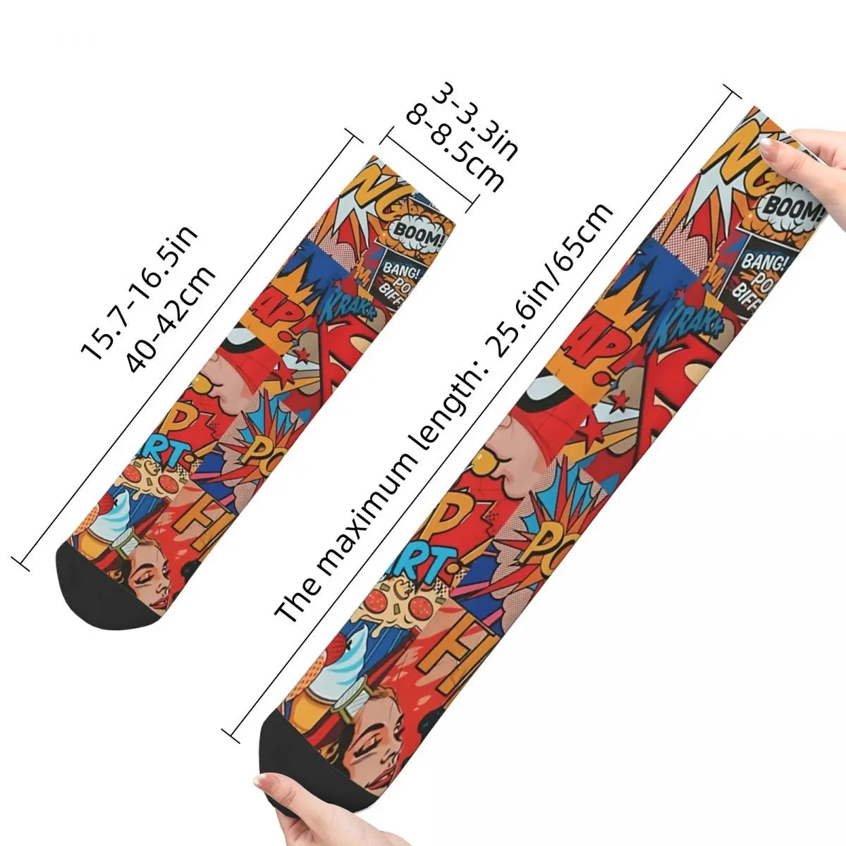 Unique Chaussette Superman – Comics Style Pop Art