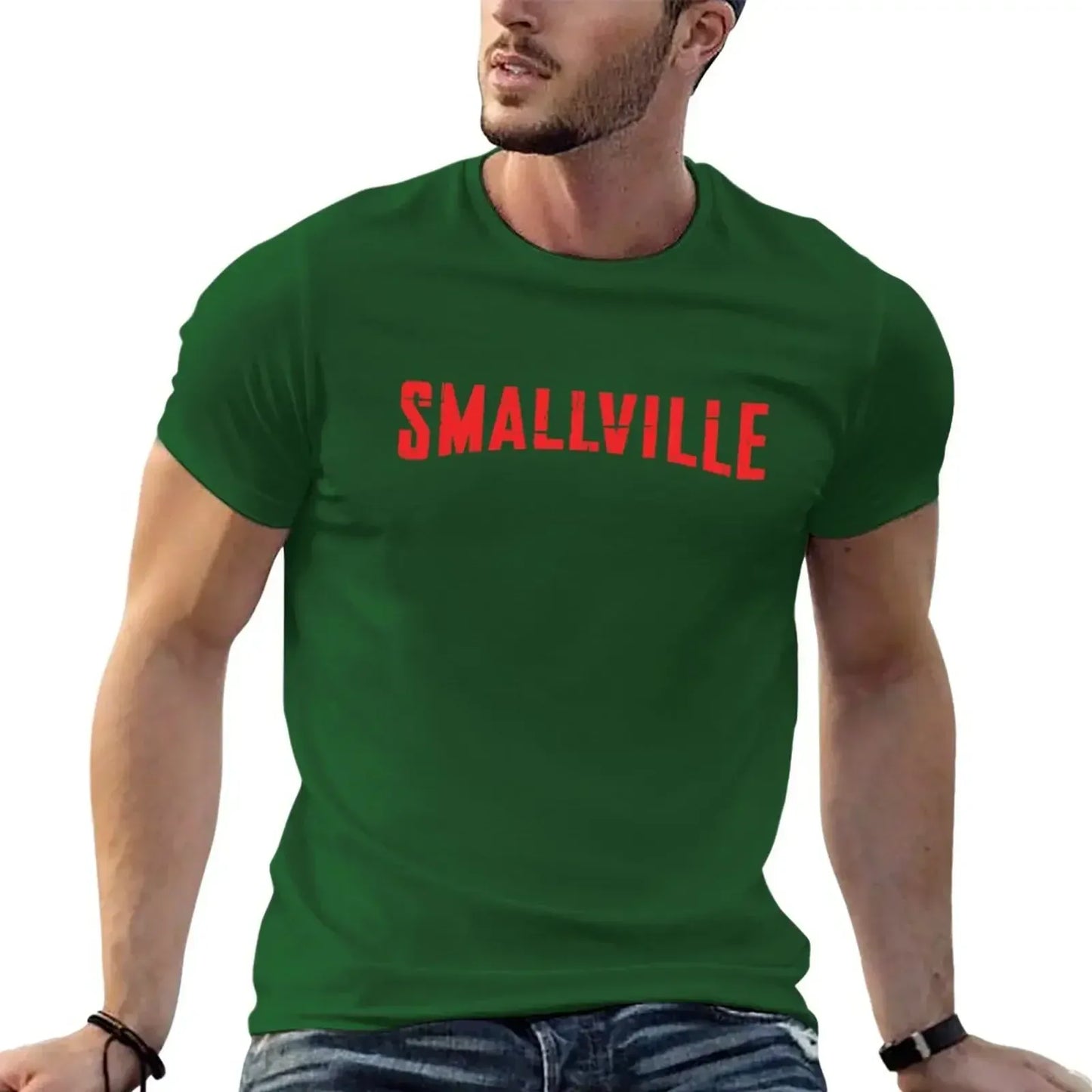 Vert / S T-Shirt Smallville – Série Superman