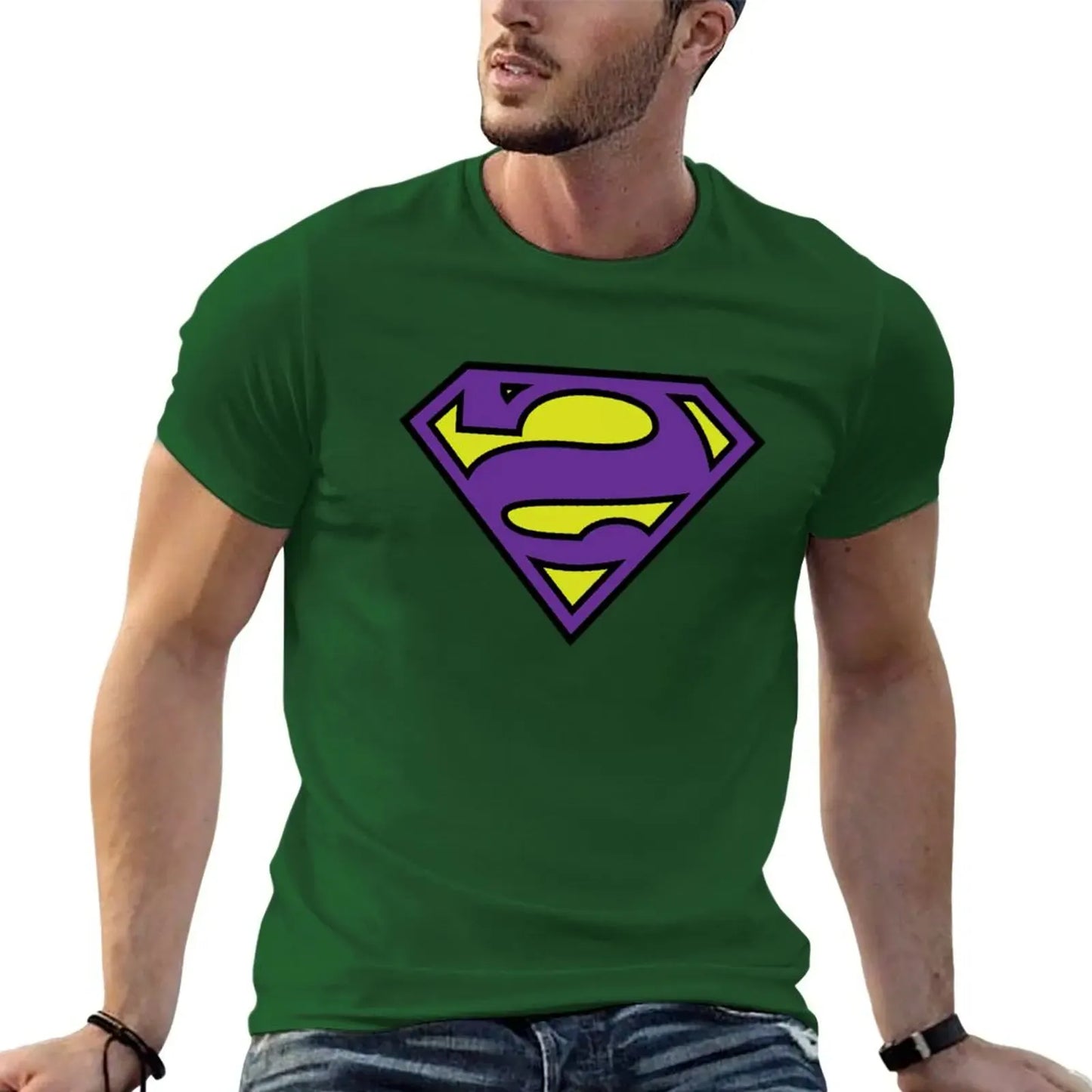 Vert / S T-shirt Superman – Logo Bizarro Style DC Comics