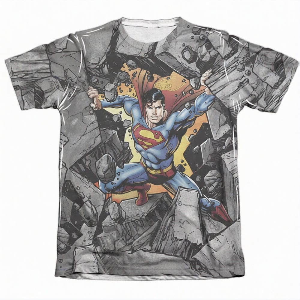 Vintage artistique / 100 T-shirt Superman – Explosion Héros Vintage