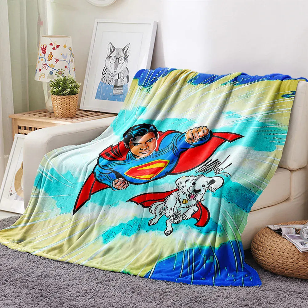 Vol Krypto x Homme Acier / 75x90cm Plaid Superman – Vol Krypto x Homme Acier