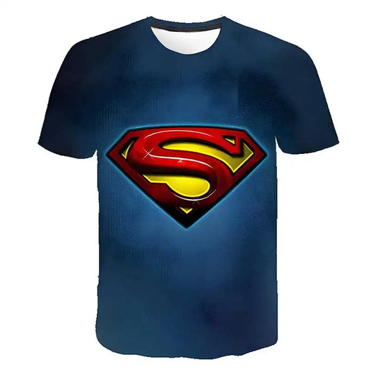 XL T-shirt Superman – Logo Classique Rouge/Jaune